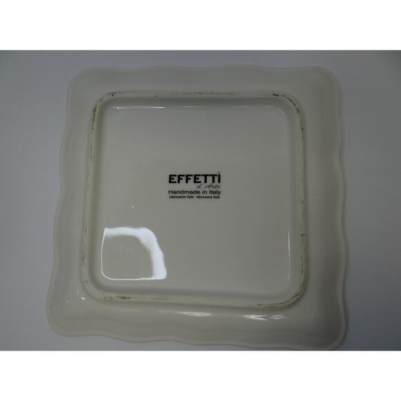 Effetti 7" Square Plate Handmade Italy, Decorative, Collectible - Picture 4 of 4
